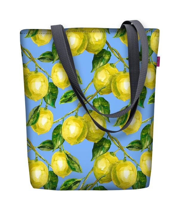 Bertoni Bertoni Unisex's Canvas Bag Sunny Lemons