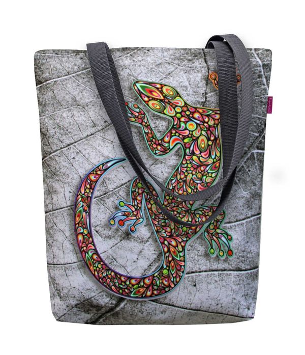 Bertoni Bertoni Unisex's Canvas Bag Sunny Lizard