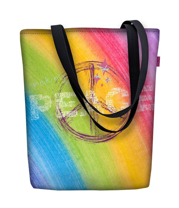 Bertoni Bertoni Unisex's Canvas Bag Sunny Peace