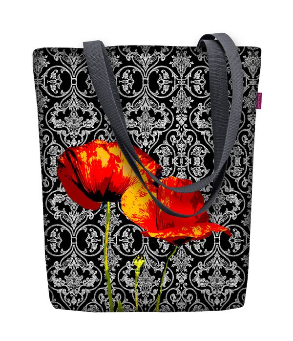 Bertoni Bertoni Unisex's Canvas Bag Sunny Poppies