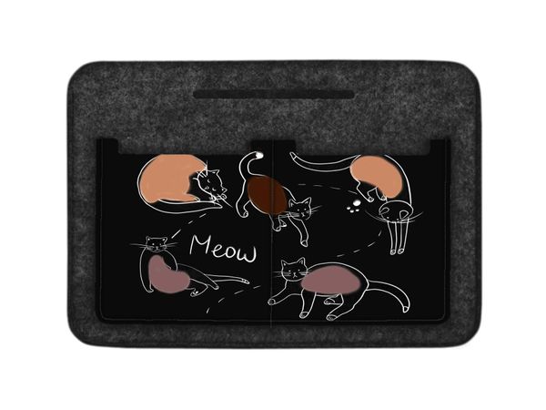Bertoni Bertoni Unisex's Felt Bag Organiser Cat Game