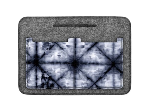 Bertoni Bertoni Unisex's Felt Bag Organiser Monsun Navy Blue