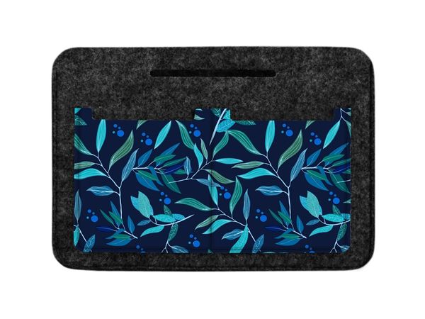 Bertoni Bertoni Unisex's Felt Bag Organiser Oleander Navy Blue