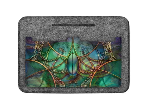 Bertoni Bertoni Unisex's Felt Bag Organiser Szmaragd