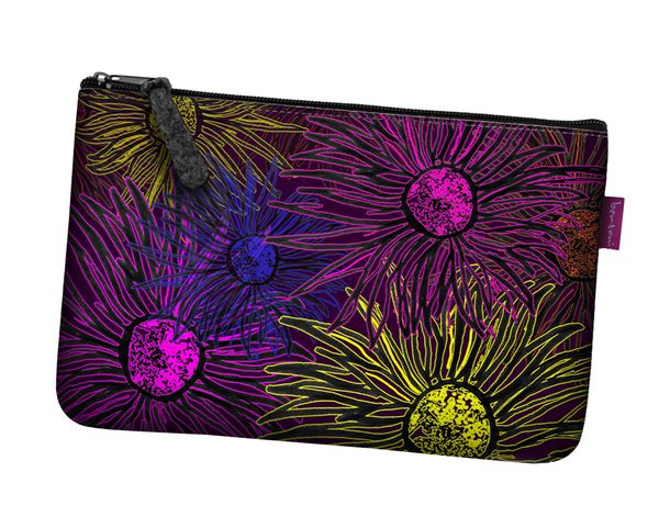 Bertoni Bertoni Unisex's Pocket Cosmetic Bag Daisy Night