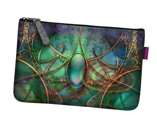 Bertoni Bertoni Unisex's Pocket Cosmetic Bag Szmaragd