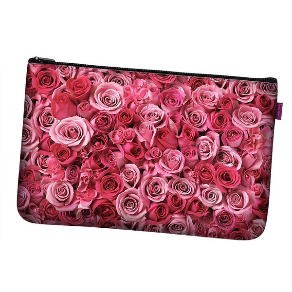 Bertoni Bertoni Unisex's Pocket Cosmetic Bag Valentine Roses