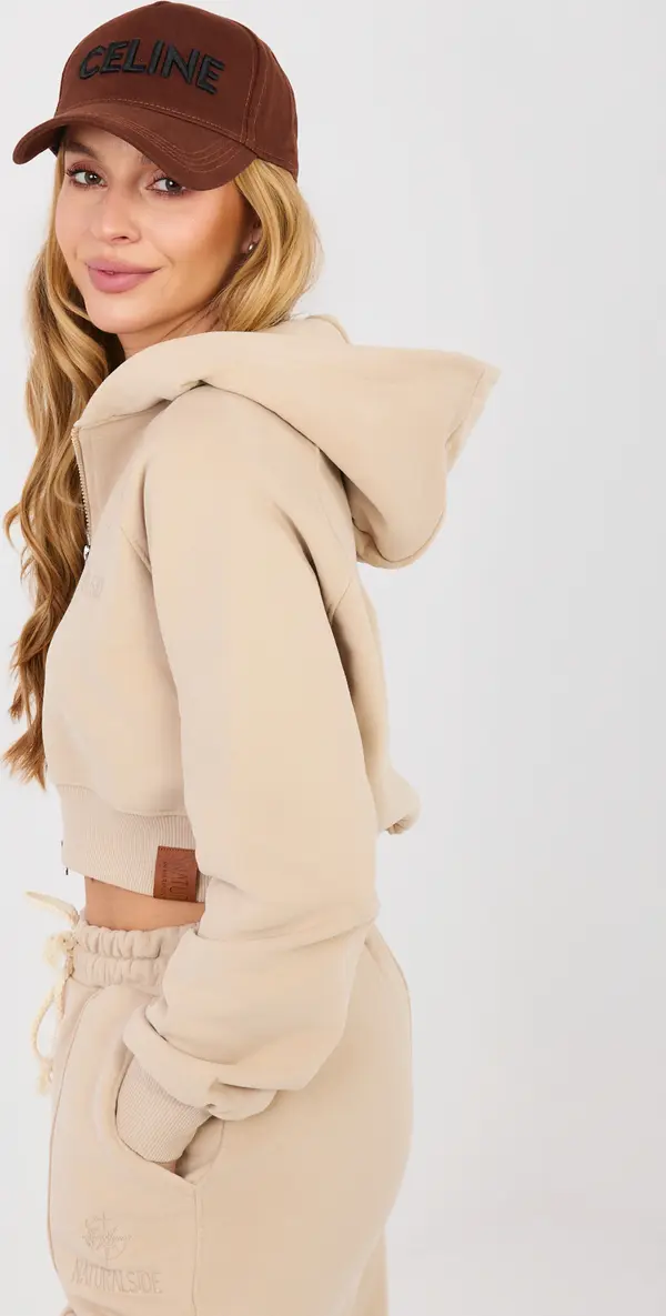 Factory Price Бежов дамски комплект с качулка