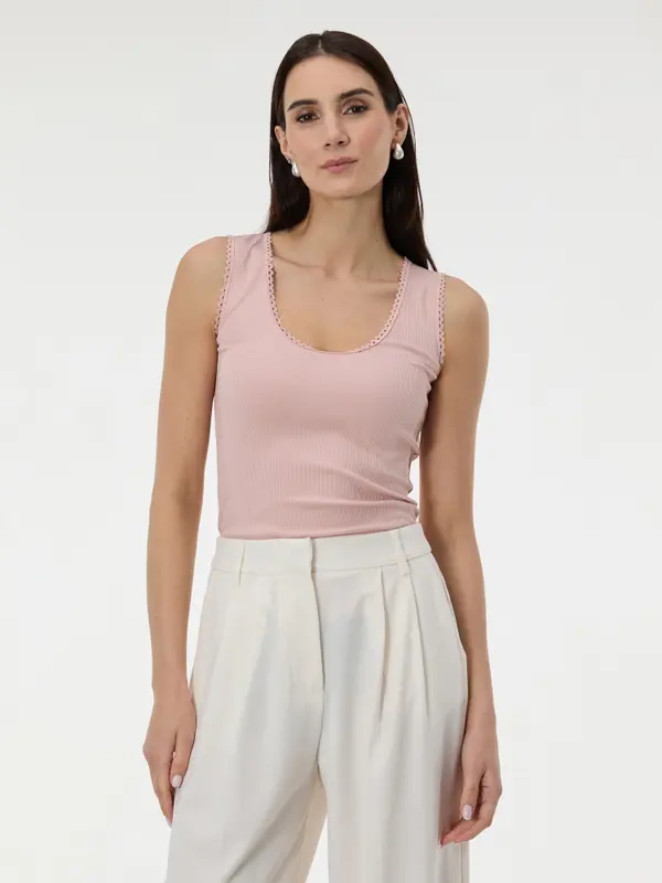 Orsay Бежов дамски потник ORSAY