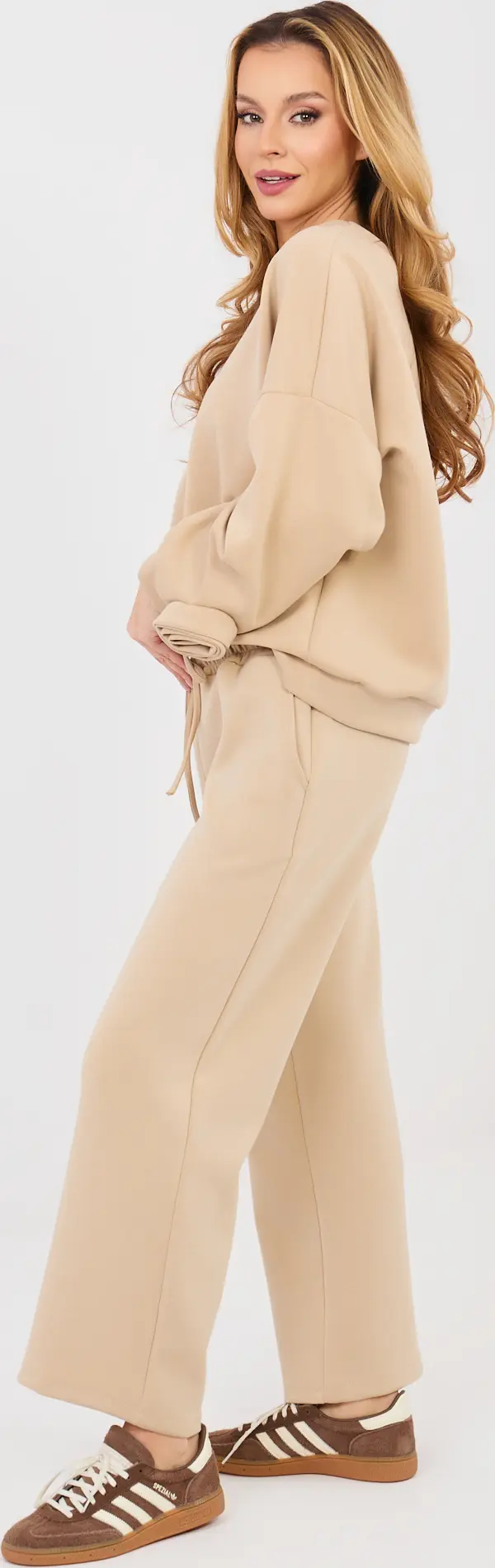 Italy Moda Бежов комплект анцуг