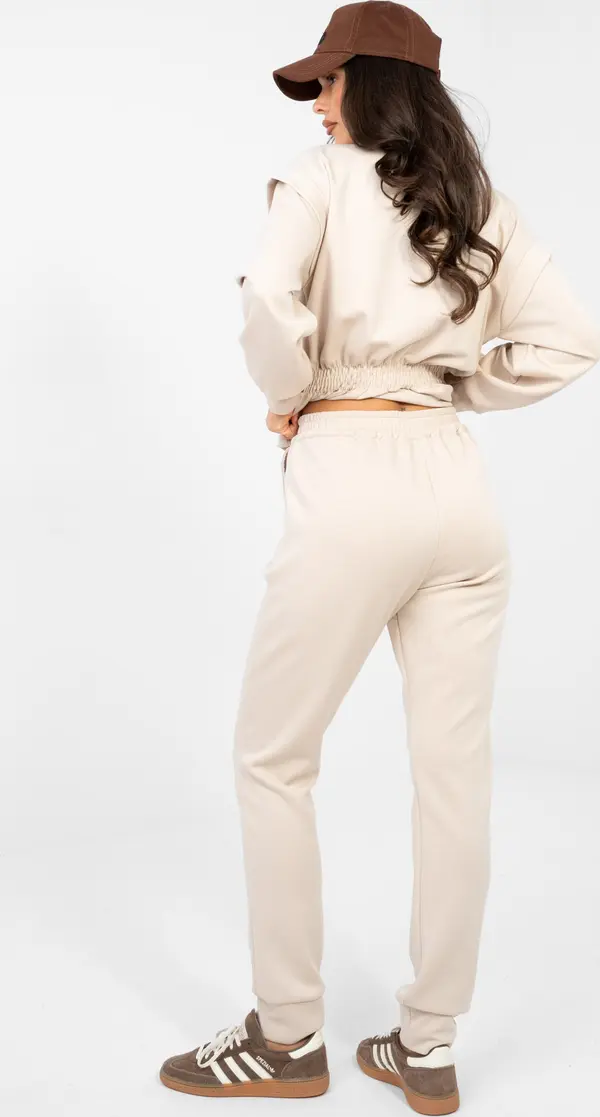 RUE PARIS Бежов комплект от две части с оформяне