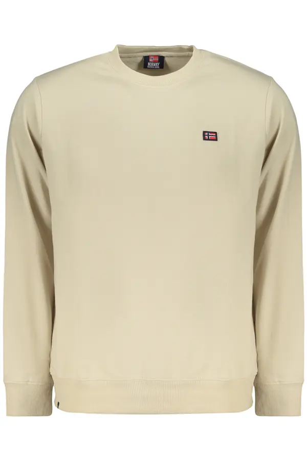 NORWAY 1963 Бежов мъжки суитшърт без качулка Норвегия 1963