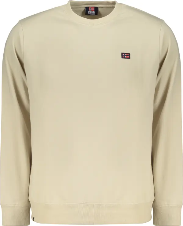 NORWAY 1963 Бежов мъжки суитшърт без качулка Норвегия 1963