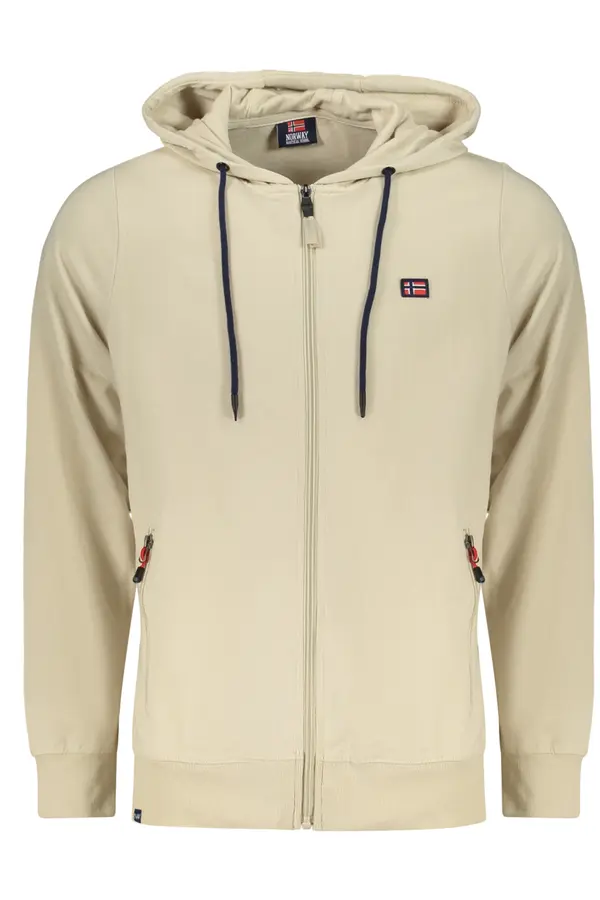 NORWAY 1963 Бежов мъжки суитшърт с цип НОРВЕГИЯ 1963