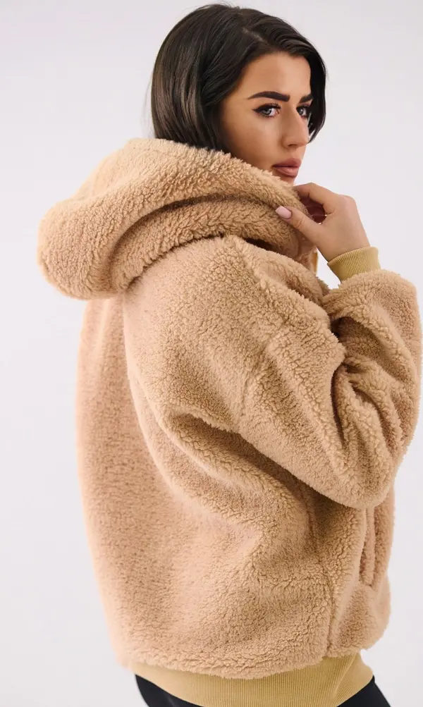 Factory Price Бежов суичър с цип