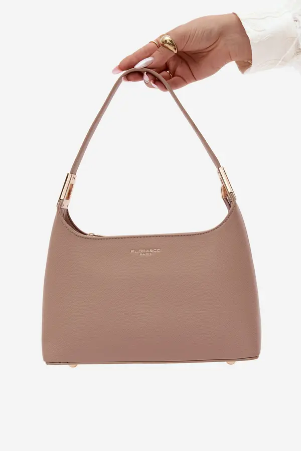 FLORA & CO Бежова чанта от изкуствена кожа Flora&amp;Co Gretta