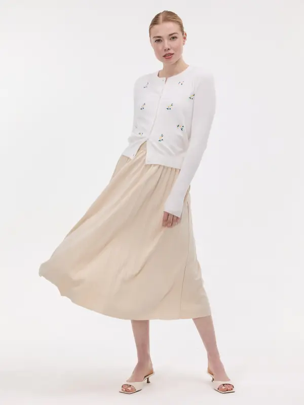 Orsay Бежова дамска миди пола ORSAY