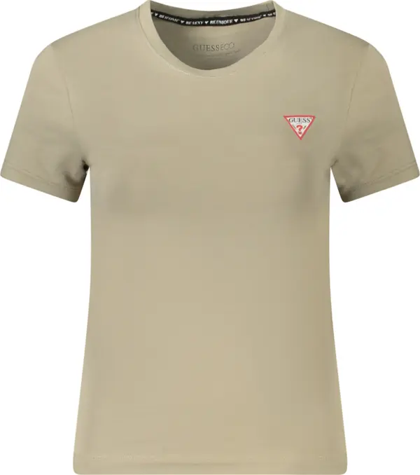 GUESS JEANS Бежова дамска тениска GUESS JEANS