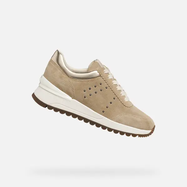 GEOX Бежови дамски маратонки Geox Desya