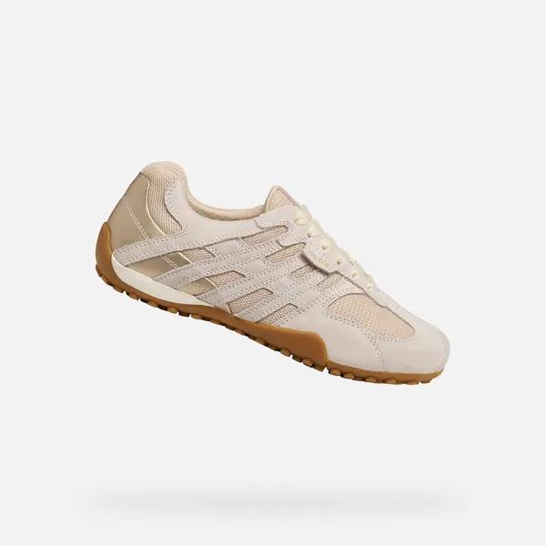 GEOX Бежови дамски маратонки Geox Snake Original