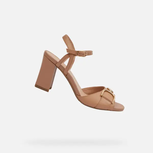 GEOX Бежови дамски сандали Geox Neeraklia 80