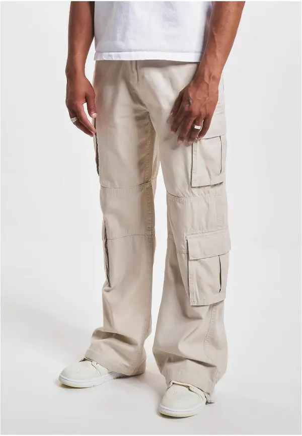 DEF Бежови мъжки карго панталони