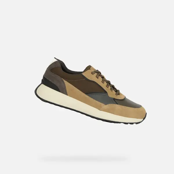 GEOX Бежови мъжки кецове Geox Volpiano