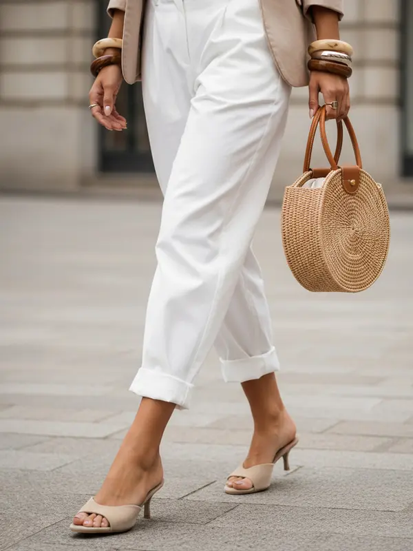 DStreet Бежови обувки с отворен връх