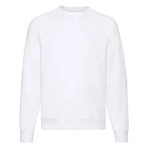 Fruit of the Loom Biała bluza męska Raglan Sweat Fruit of the Loom