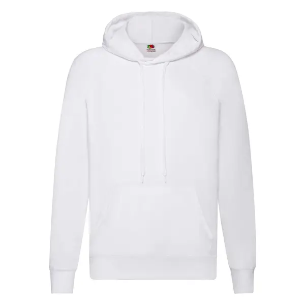 Fruit of the Loom Biała bluza męska z kapturem Lightweight Hooded Sweat Fruit of the Loom