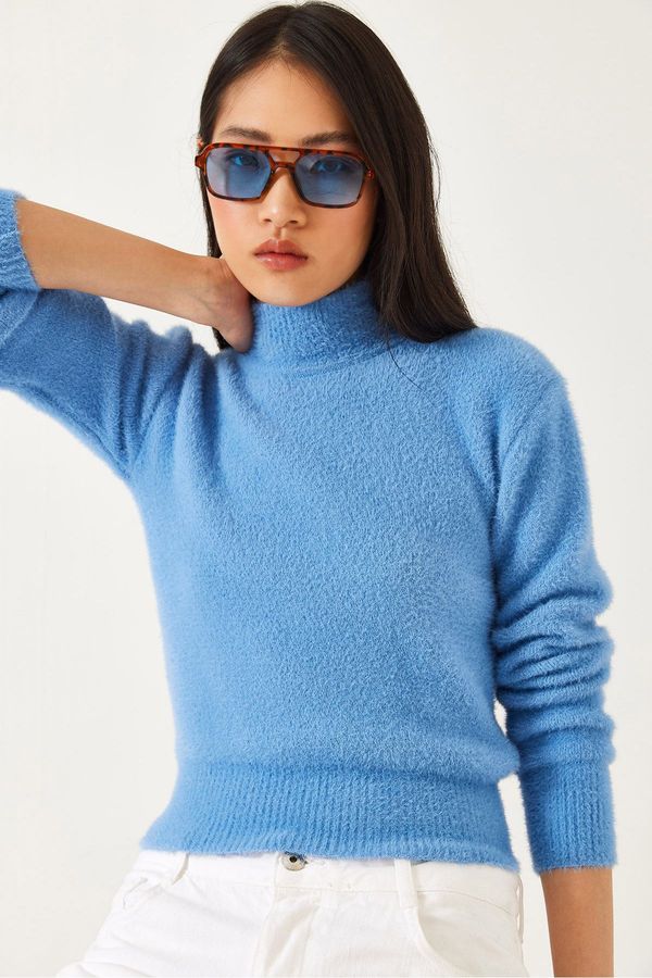 Bianco Lucci Bianco Lucci Women's Half Turtleneck Soft Knitwear Sweater