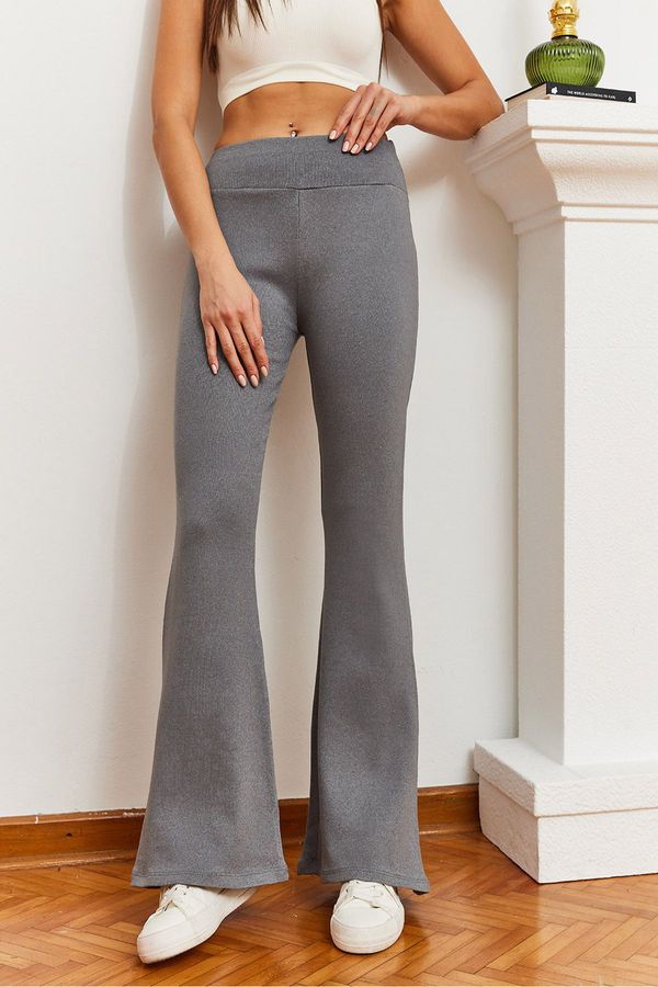 Bianco Lucci Bianco Lucci Women's High Waisted Flare Pants 0160