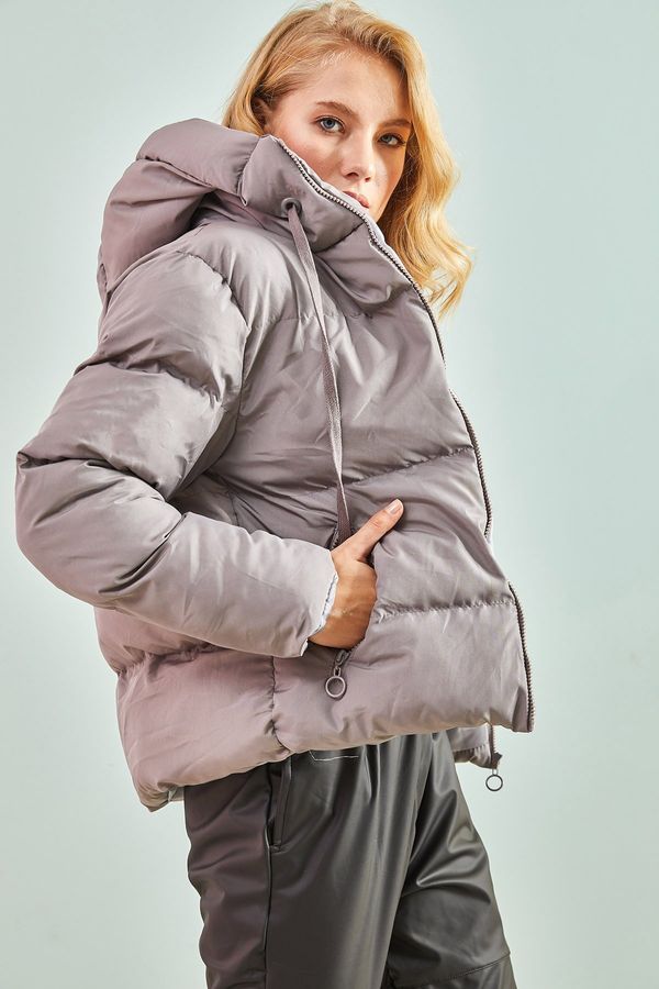 Bianco Lucci Bianco Lucci Women's Hooded Puffer Coat