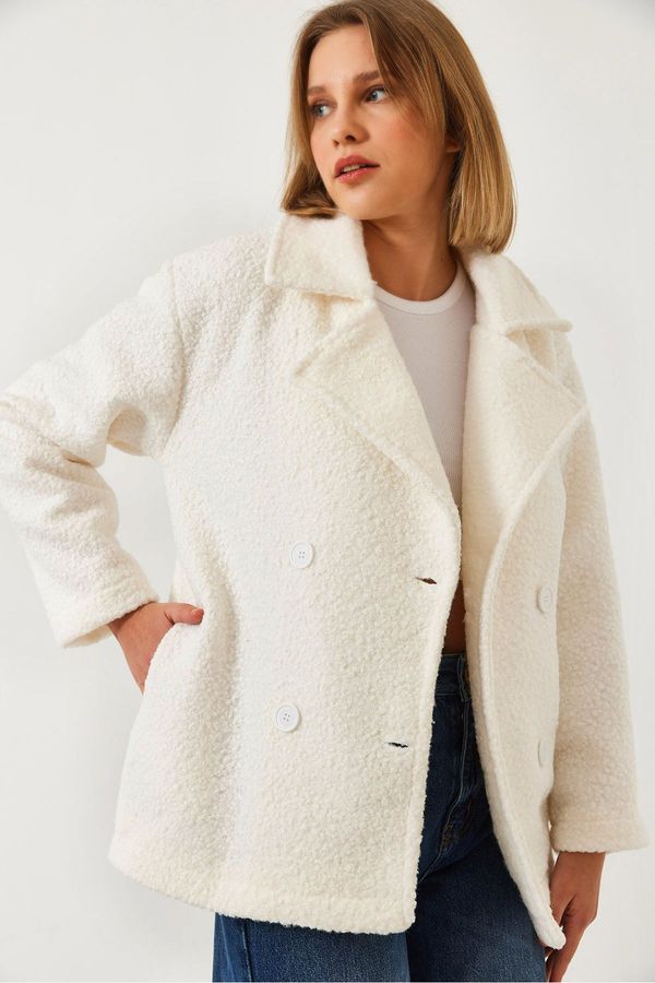 Bianco Lucci Bianco Lucci Women's Interlining Boucle Jacket 2603