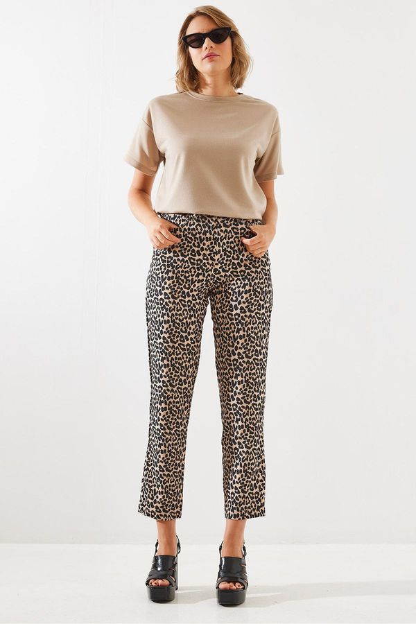 Bianco Lucci Bianco Lucci Women's Leopard Print Trousers MBMS007