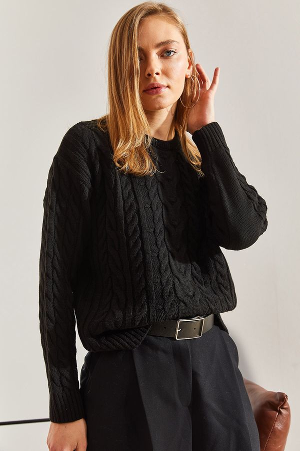 Bianco Lucci Bianco Lucci Women's Patterned Knitwear Sweater