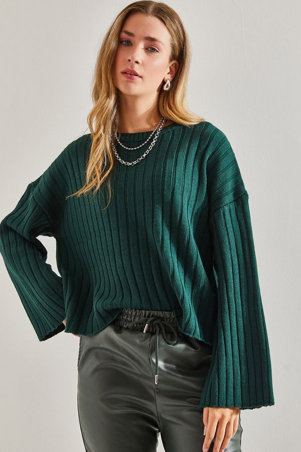 Bianco Lucci Bianco Lucci Women's Patterned Knitwear Sweater