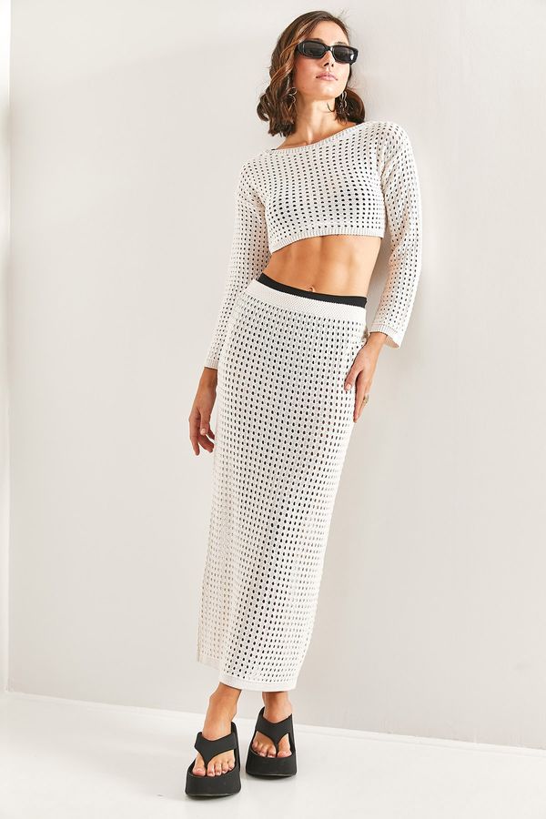 Bianco Lucci Bianco Lucci Women's Patterned Top and Bottom Set