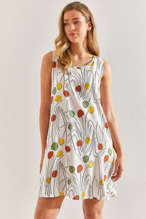 Bianco Lucci Bianco Lucci Women's Patterned Viscose Dress