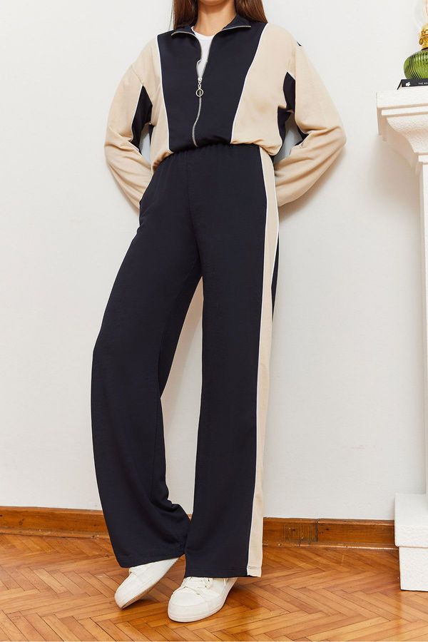 Bianco Lucci Bianco Lucci Women's Piping Detailed Bottom-Top Set 2382