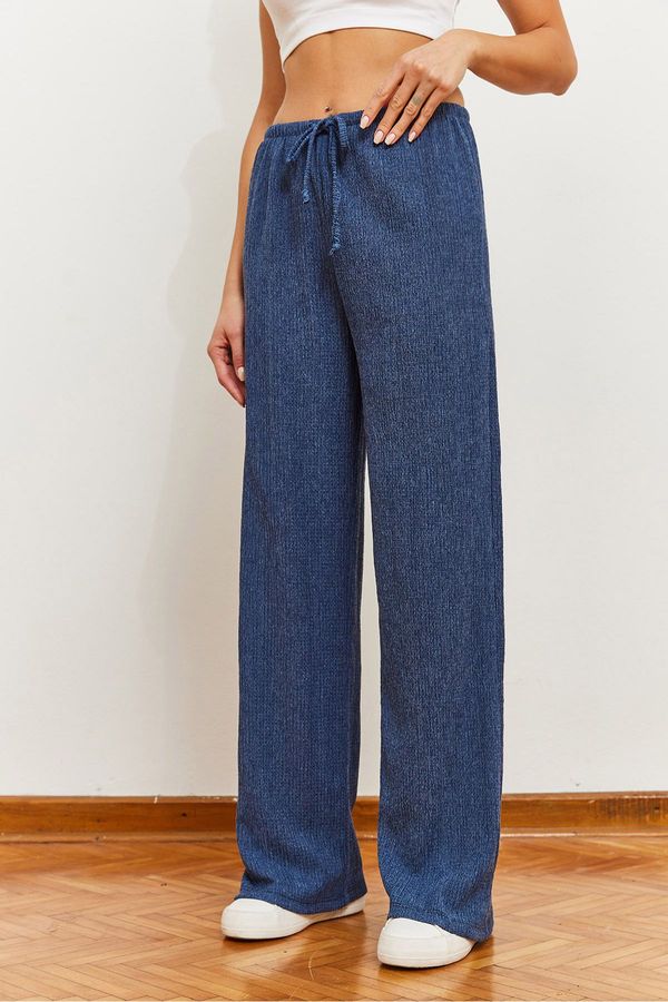 Bianco Lucci Bianco Lucci Women's Rustic Tie Waist Trousers