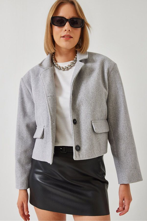 Bianco Lucci Bianco Lucci Women's Short Crop Jacket 2624