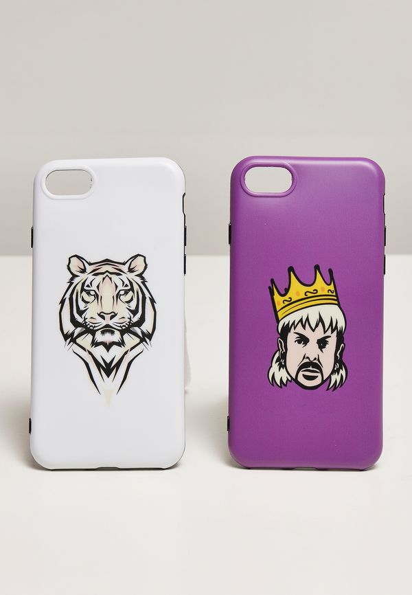MT Accessoires Big Cats I Phone 6/7/8 Phone Case Set White/Purple