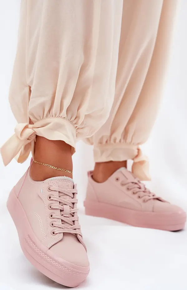 BIG STAR SHOES BIG STAR SHOES Дамски Кецове На Платформа От Еко Кожа Big Star