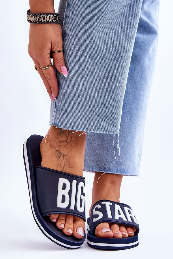 BIG STAR SHOES BIG STAR SHOES Дамски класически чехли Big Star JJ274A323 тъмносини