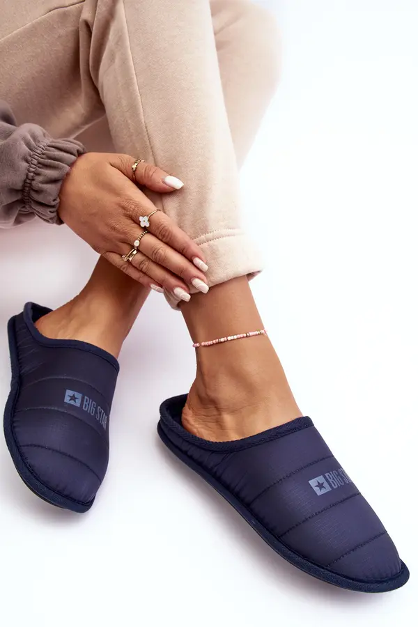 BIG STAR SHOES BIG STAR SHOES Дамски класически чехли Navy Big Star