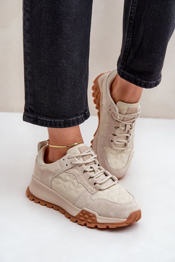 BIG STAR SHOES BIG STAR SHOES Дамски кожени маратонки Big Star