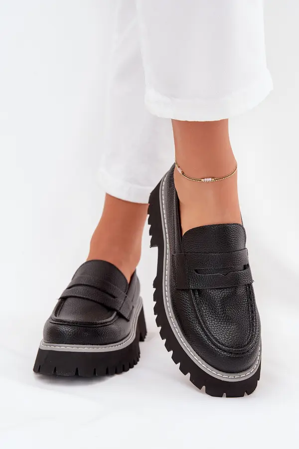 BIG STAR SHOES BIG STAR SHOES Дамски Мокасини На Платформа И Плосък Ток Big Star