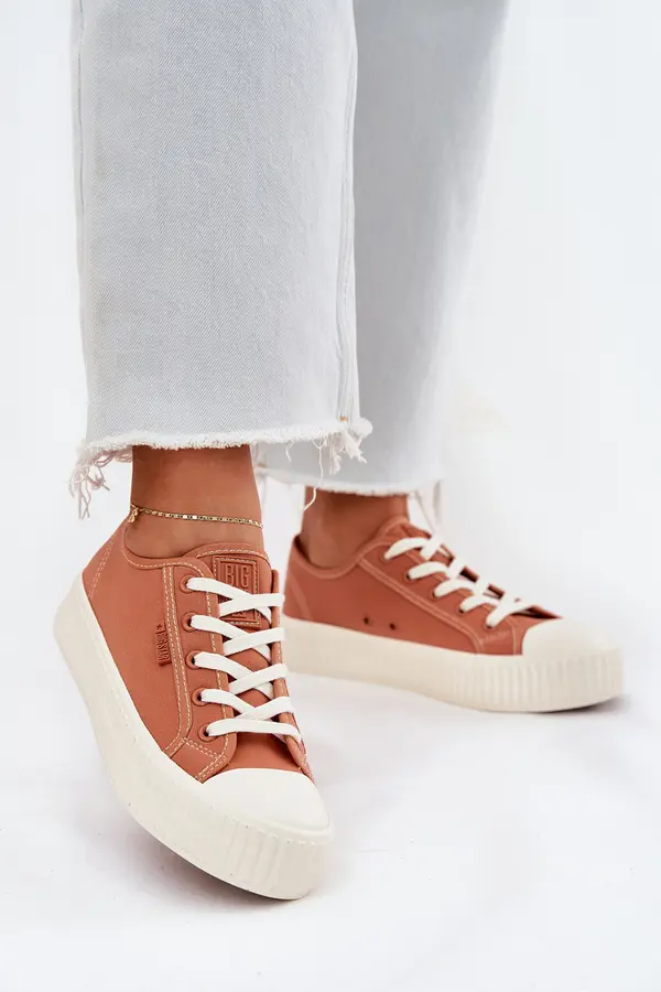 BIG STAR SHOES BIG STAR SHOES Дамски платнени маратонки на платформа Big Star