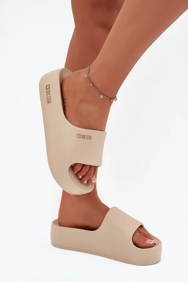 BIG STAR SHOES BIG STAR SHOES Дамски Плажни Чепици От Пяна С Масивна Платформа Big Star
